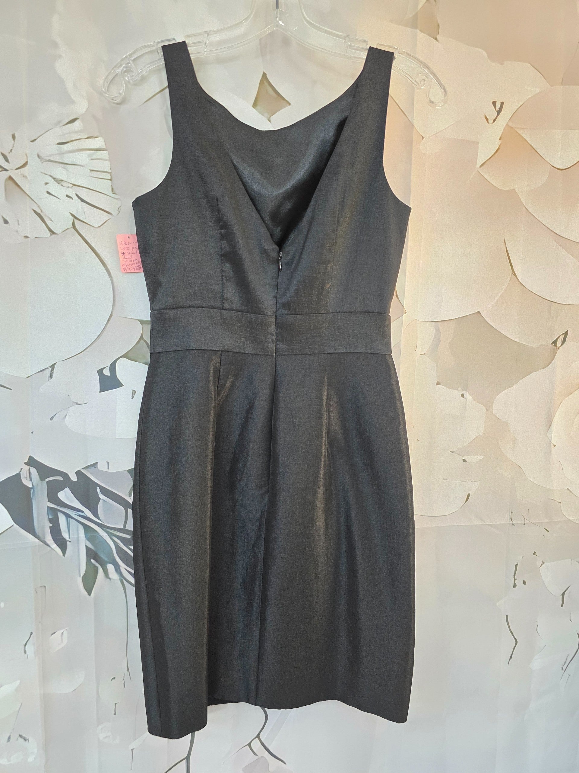 max and cleo black dress 2, Embellished Taffeta Sheath US Size:26W Black Blue Floral Backless Dress Shapewear Manufacturer